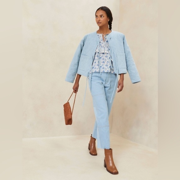 EUC Loeffler Randall Blakely Square Toe Mid Heel Boot in Cacao Tan Brown Suede 9 - Picture 12 of 12